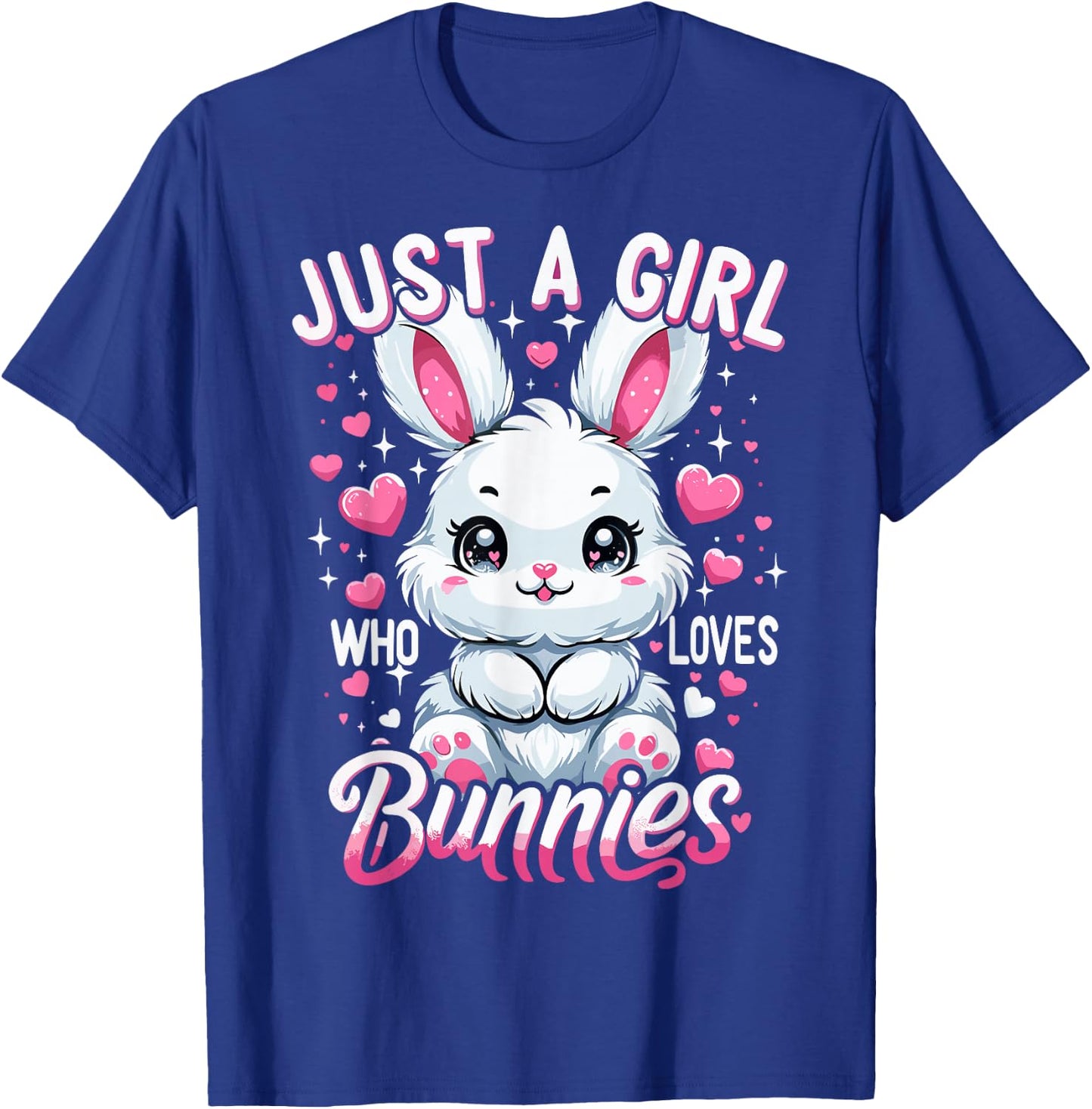 Just a girl who loves rabbits T-Shirt - T-Shirt | Royal