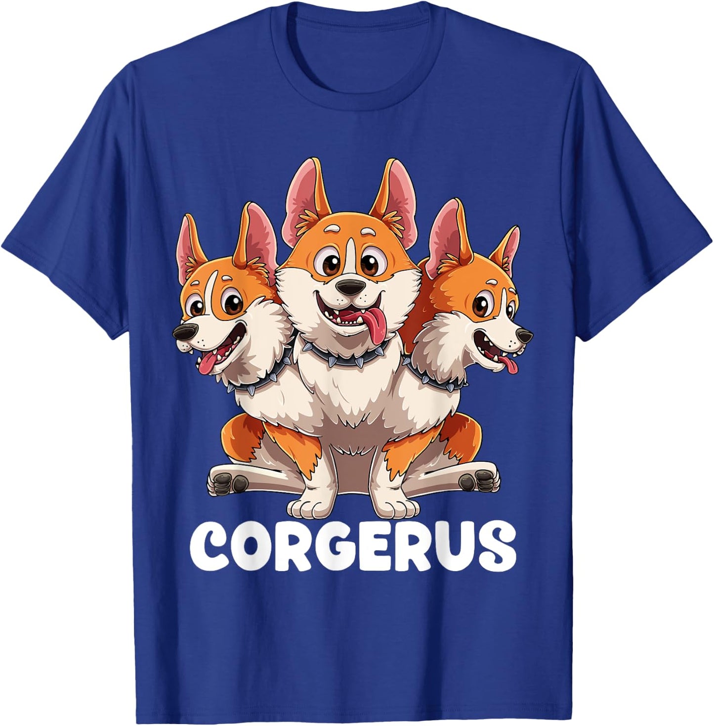Corgerus Three Headed Corgi Dog Funny Greek Mythology Women Kids T-Shirt - T-Shirt | Royal