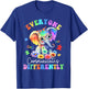 Everyone Communicate Differently Autism Cute Elephant T-Shirt - T-Shirt | Royal