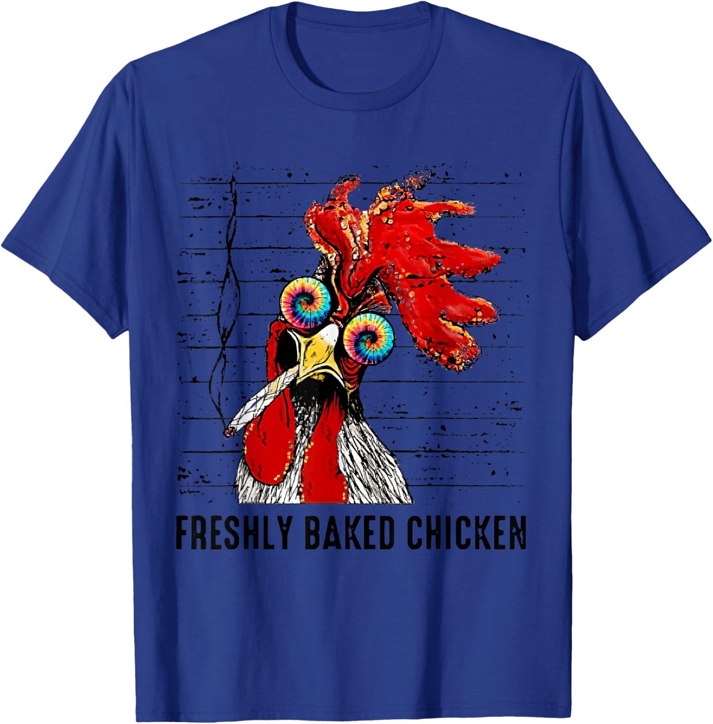 Freshly Baked Chicken Funny Smoking Chicken T-Shirt - T-Shirt | Royal