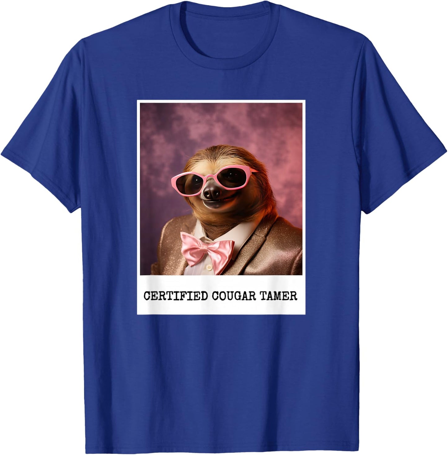 Cougar Bait I Love Older Women Certified Cougar Tamer T-Shirt - T-Shirt | Royal
