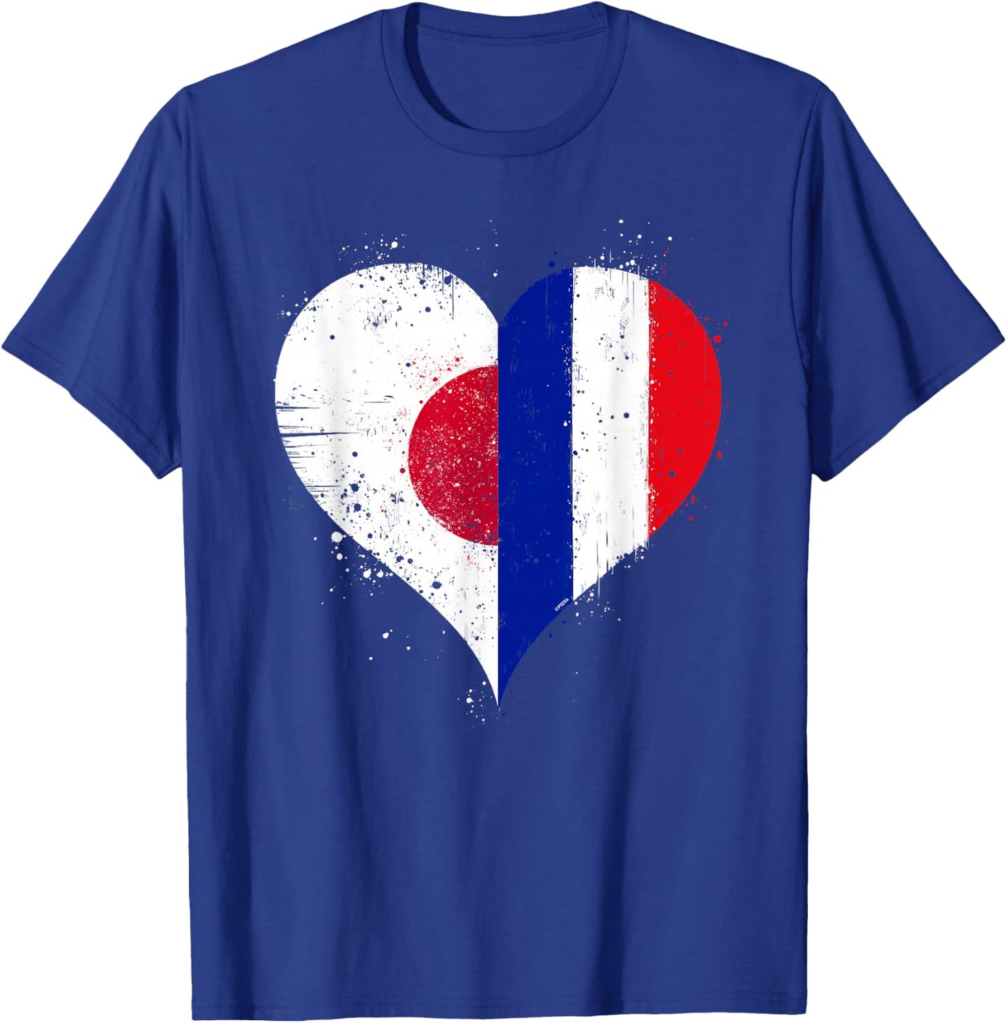 Flag Japan France Great for Proud Japanese French T-Shirt - T-Shirt | Royal