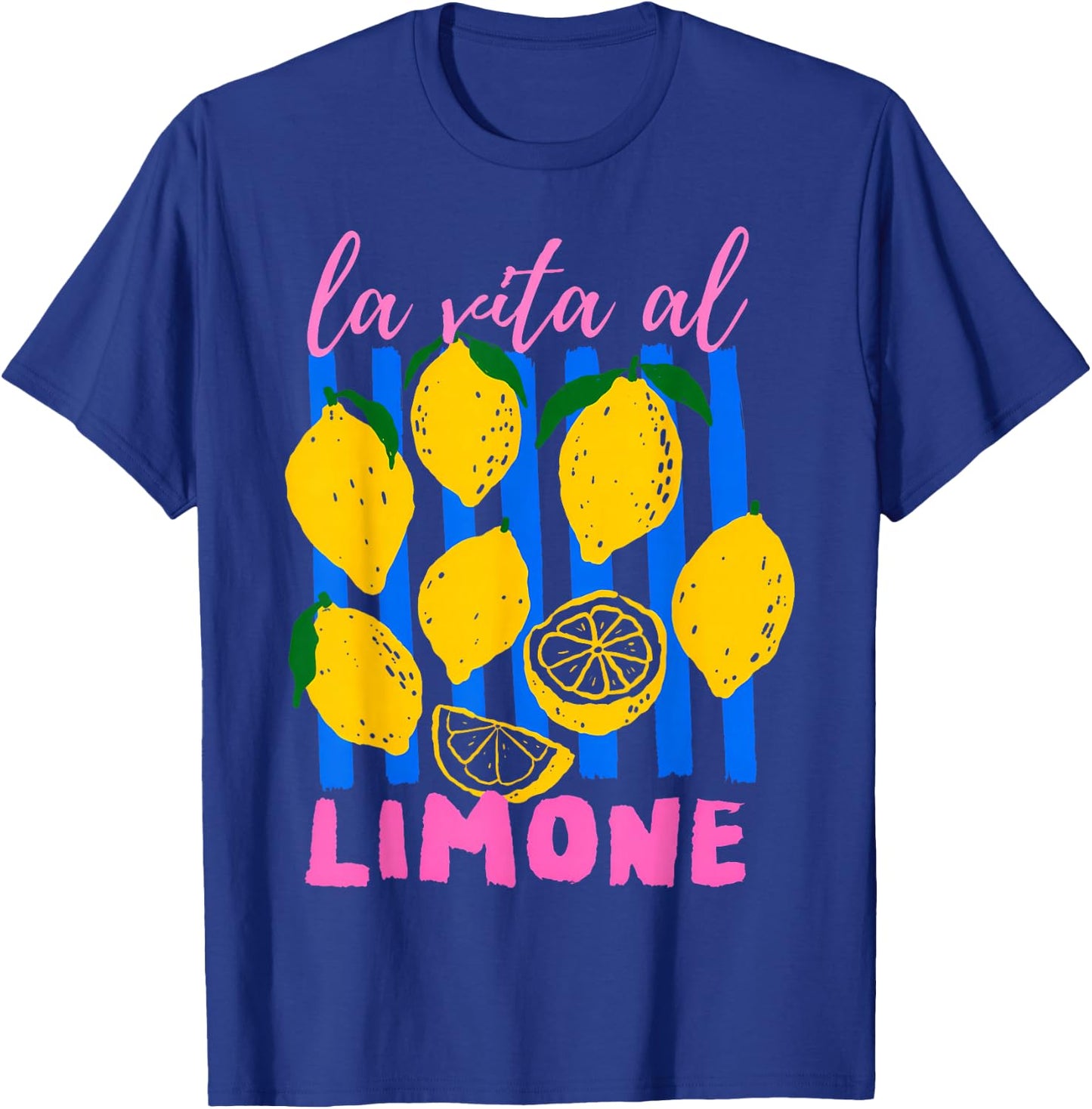 La Vita al Limone Funny Italian Lemon Fruit Summer Aesthetic T-Shirt - T-Shirt | Royal