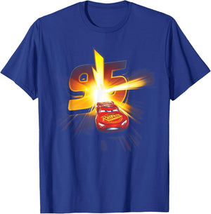 Cars Lightning McQueen Burst , black T-Shirt - T-Shirt | Royal