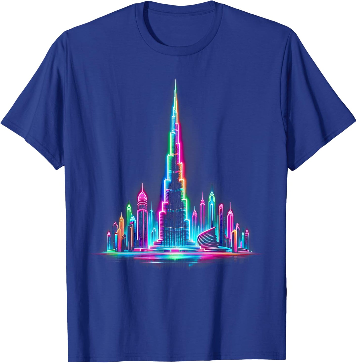 Bright Burj Khalifa Elegance – Buntes Dubai T-Shirt - T-Shirt | Royal