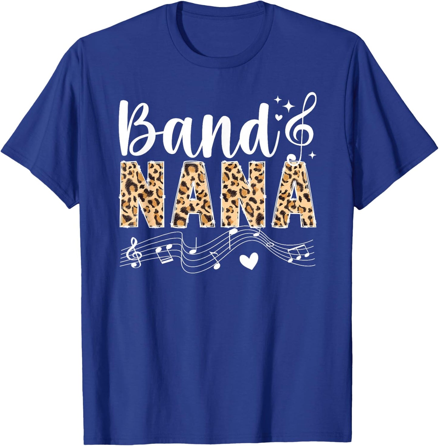 Band Nana Leopard Marching Band Nana Grandma T-Shirt - T-Shirt | Royal