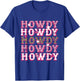 Vintage Leopard Howdy Rodeo Western Country Southern Cowgirl T-Shirt - T-Shirt | Royal
