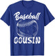 Baseball Cousin Men Family Matching Players Team T-Shirt - T-Shirt | Royal