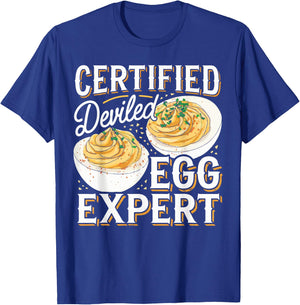Deviled Egg Expert I Love Deviled Eggs T-Shirt - T-Shirt | Royal