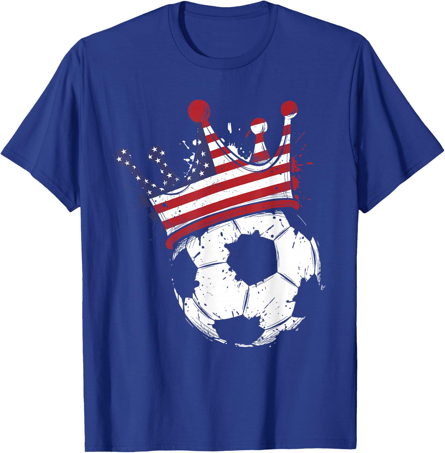 American Flag Novelty USA T-Shirt - T-Shirt | Royal