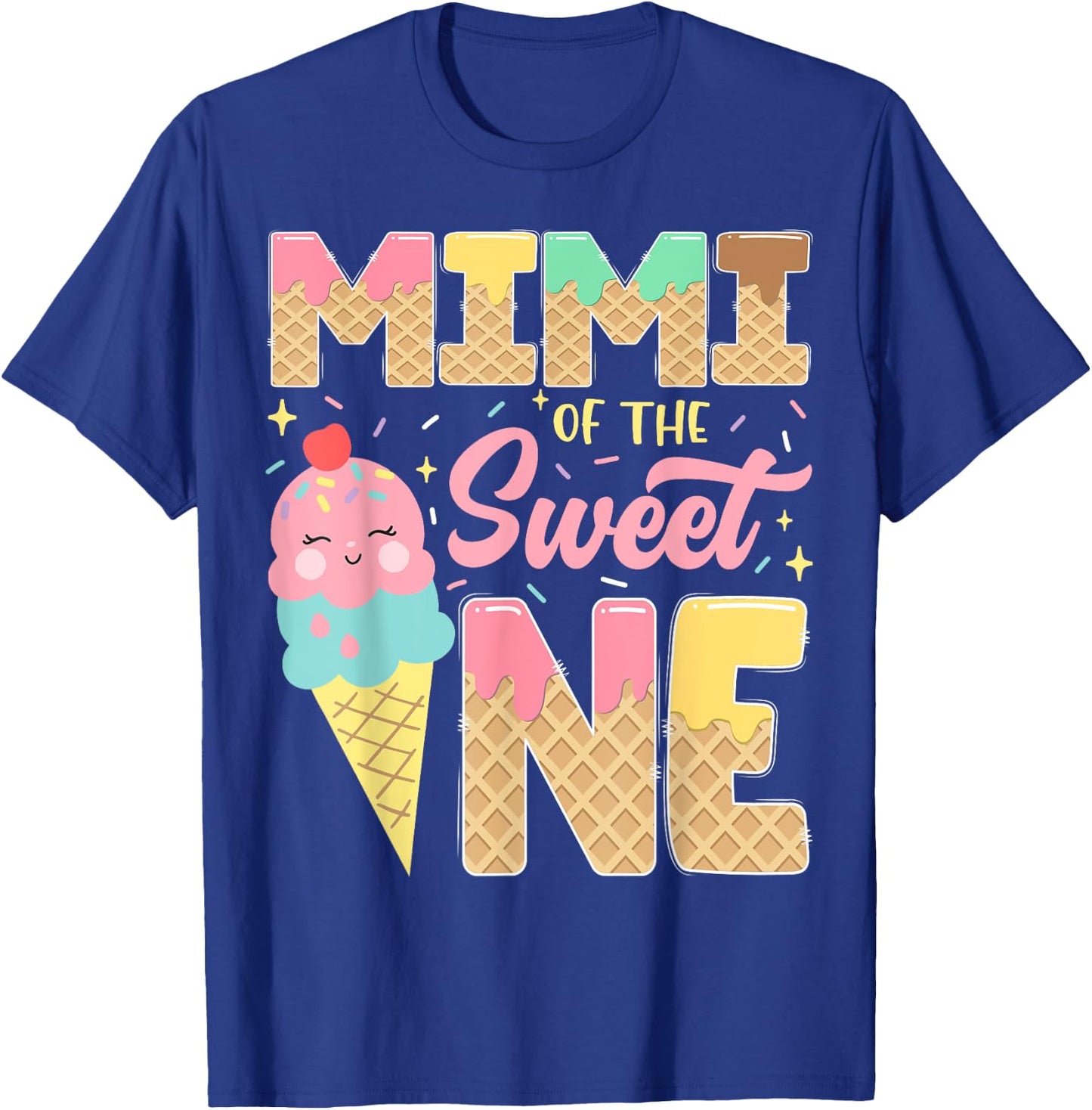 Mimi Of The Sweet One 1St Birthday Ice Cream Lover T-Shirt - T-Shirt | Royal