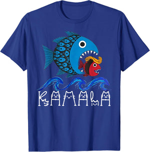 Kamala Fish Eat Fish T-Shirt - T-Shirt | Royal