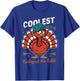 Thanksgiving Coolest Turkey At Table Boys Kids Toddler Youth T-Shirt - T-Shirt | Royal