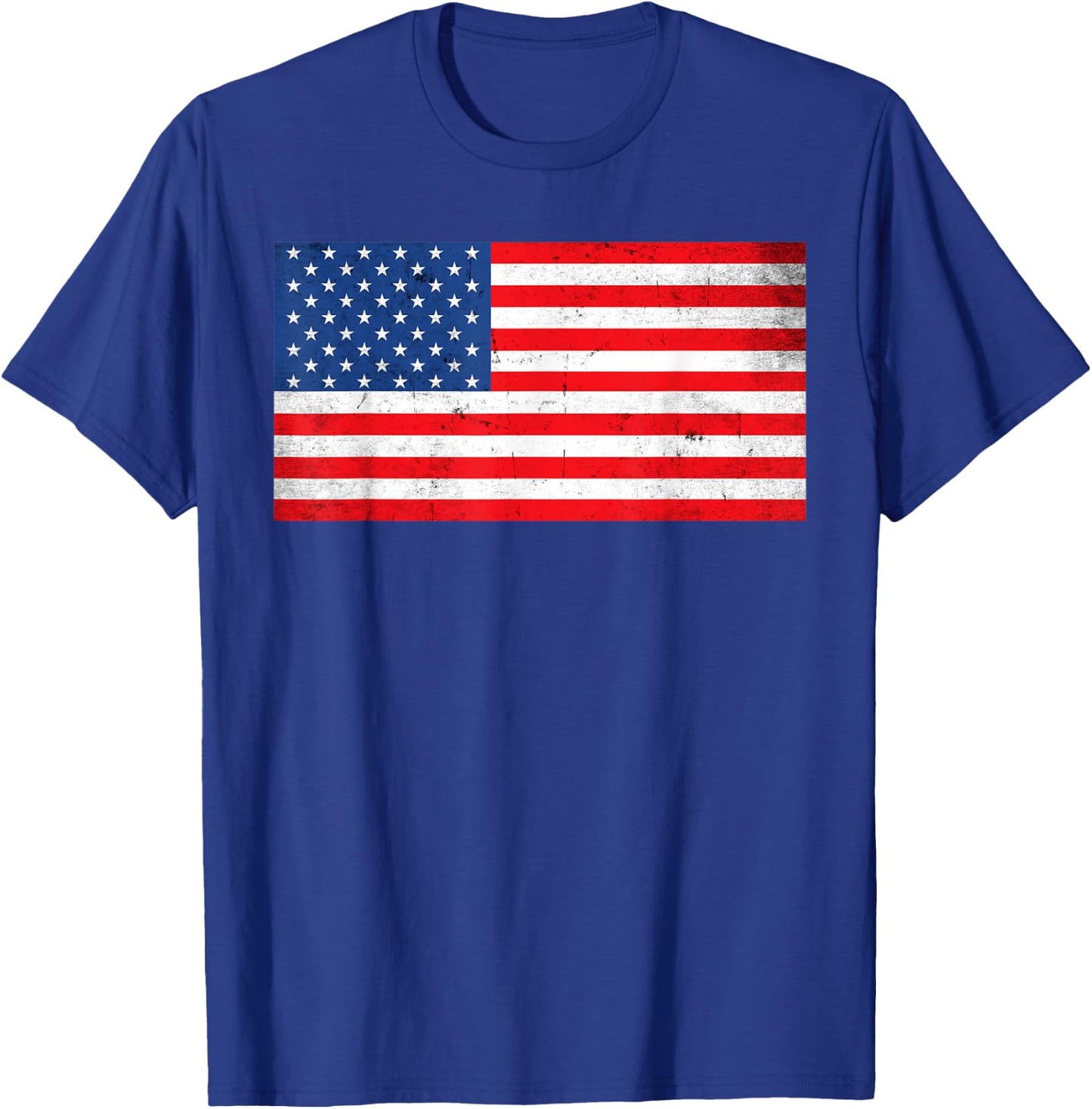 USA Patriotic American Flag , Women, Kids, Boys and Girls T-Shirt - T-Shirt | Royal