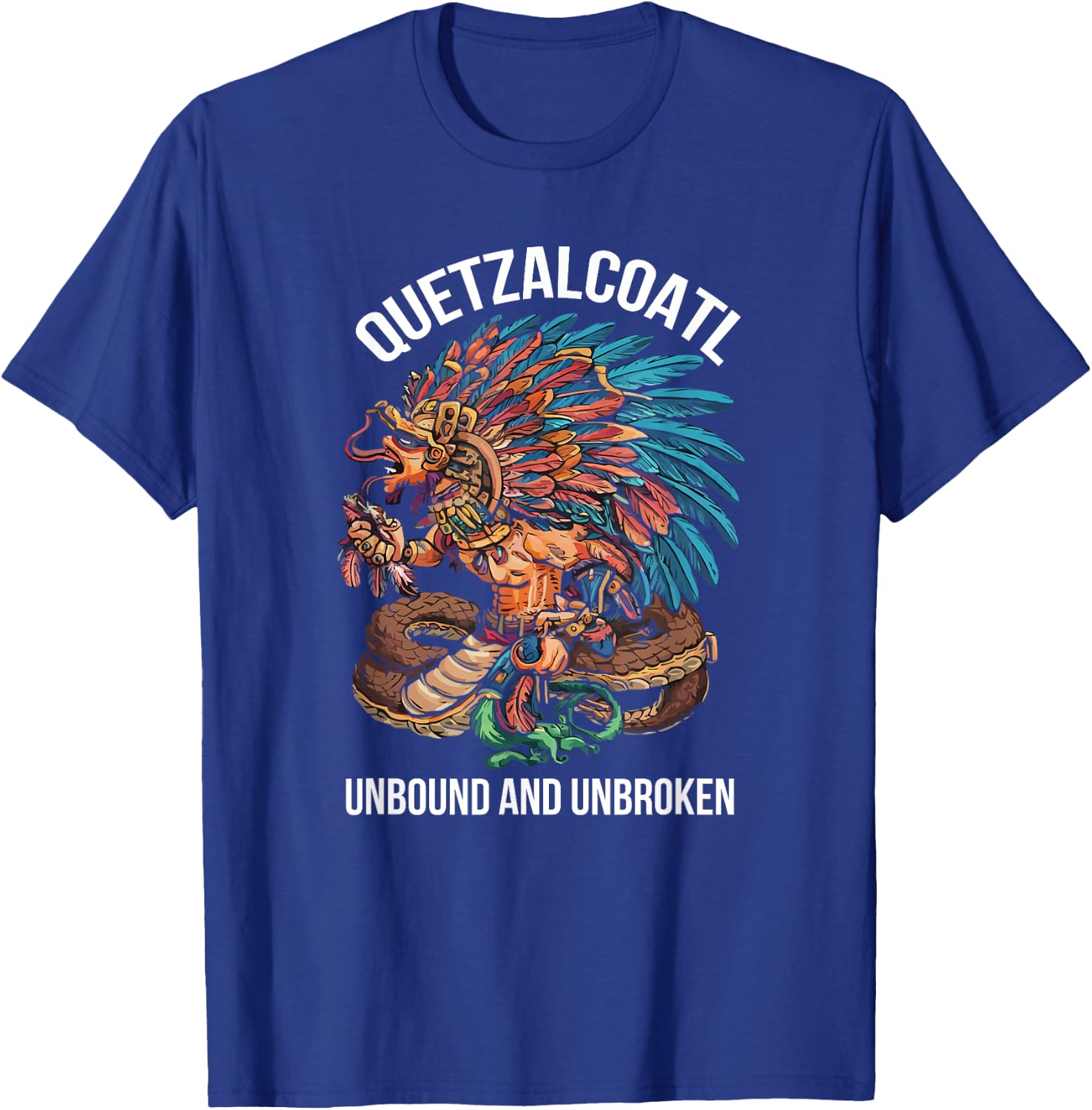 Aztec God Aztec Culture Mayan Indigenous Quetzalcoatl T-Shirt - T-Shirt | Royal