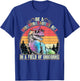 Be A Unicornasaurus Rex In A Field Of Unicorns Funny T-Shirt - T-Shirt | Royal