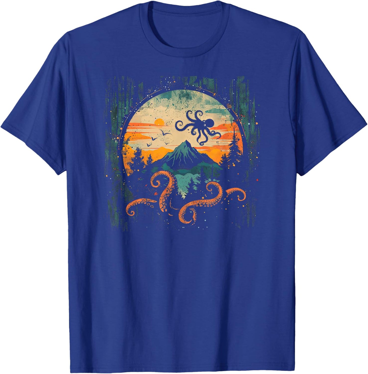 Octopus Shirt / Rhythmic T-Shirt - T-Shirt | Royal
