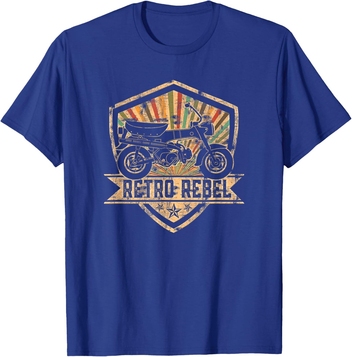 Dax Moped Retro Rebel Japanese Classic , Black, S T-Shirt - T-Shirt | Royal
