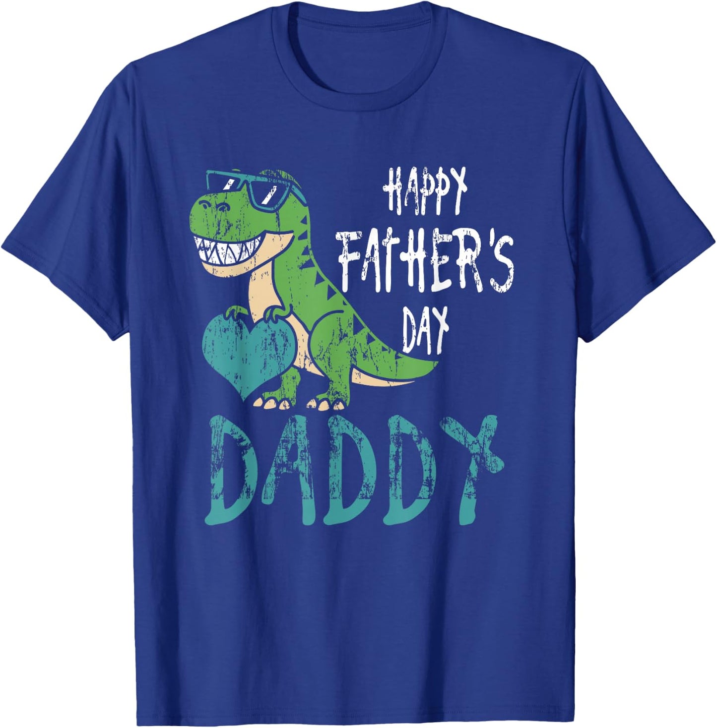 Father's Day for Kids Toddler Dino Happy Fathers Day Daddy T-Shirt - T-Shirt | Royal