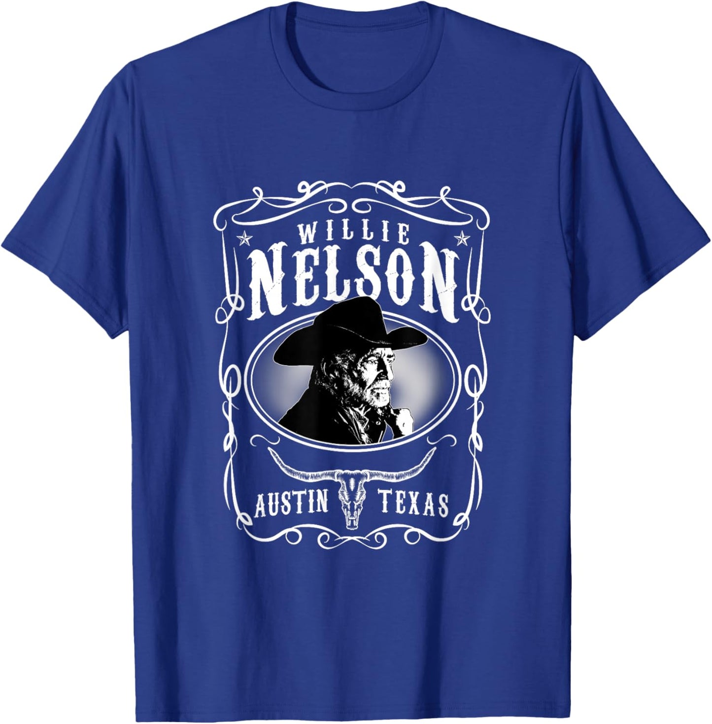 Willie Nelson Offizielles Austin , Herren, Schwarz, S, Kurzarm, Klassisch, Lizenziert und offiziell, Willie Nelson Fans, Musikliebhaber, Classic Fans, Erwachsene, Kinder T-Shirt - T-Shirt | Royal