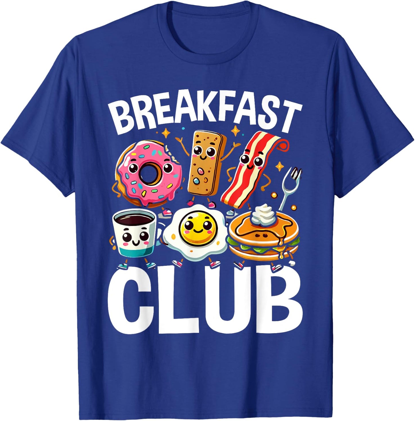 Breakfast Club Cute Kawaii Bfast Club Parody Funny Food Pun T-Shirt - T-Shirt | Royal