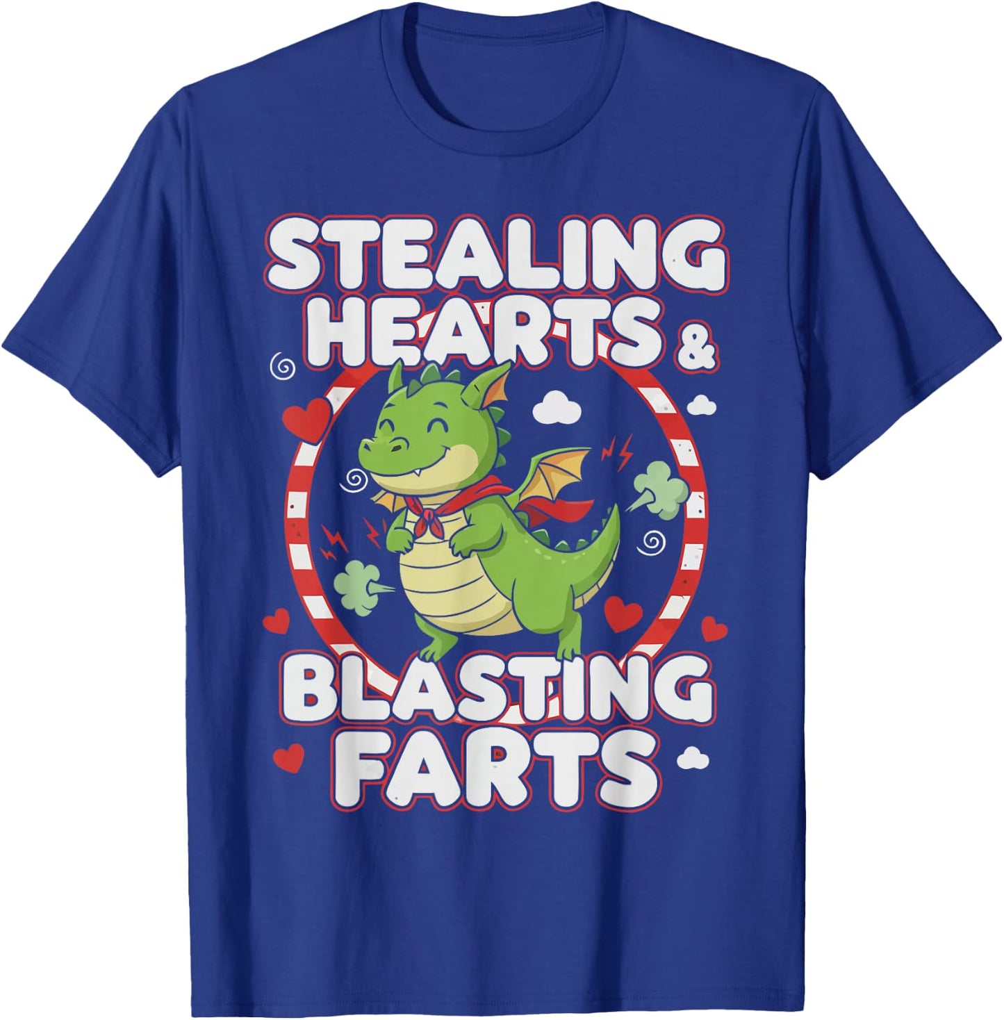 Stealing Hearts and Blasting Farts Cute Kids & Toddler T-Shirt - T-Shirt | Royal