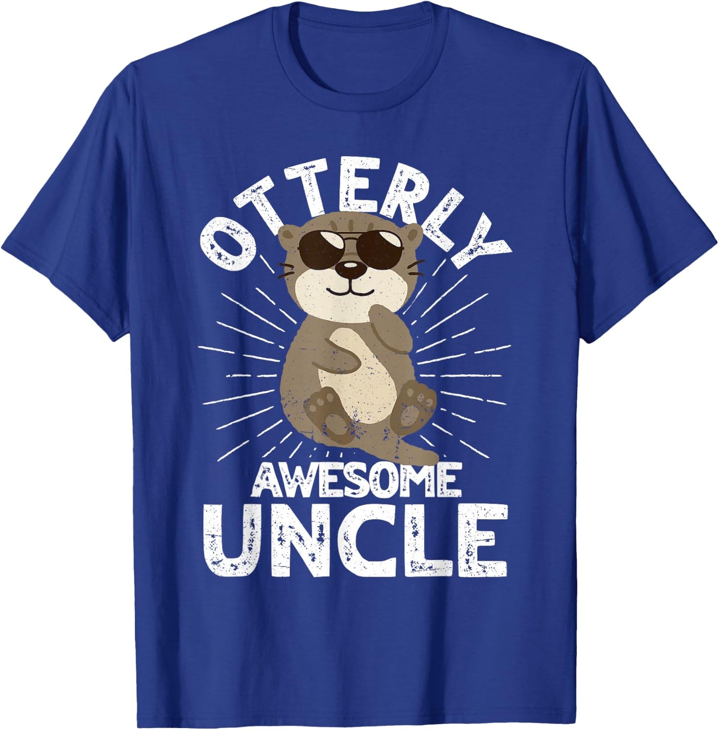 Otterly Awesome Uncle Otter Uncle T-Shirt - T-Shirt | Royal