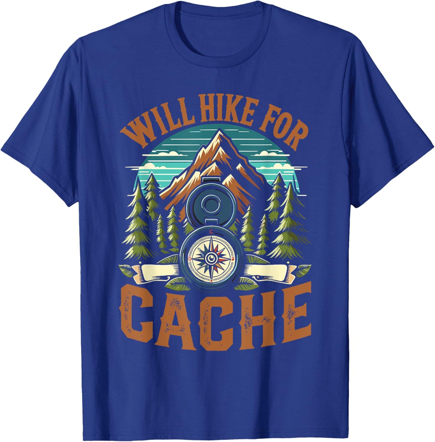 Geocache Enthusiasts Geocaching T-Shirt - T-Shirt | Royal