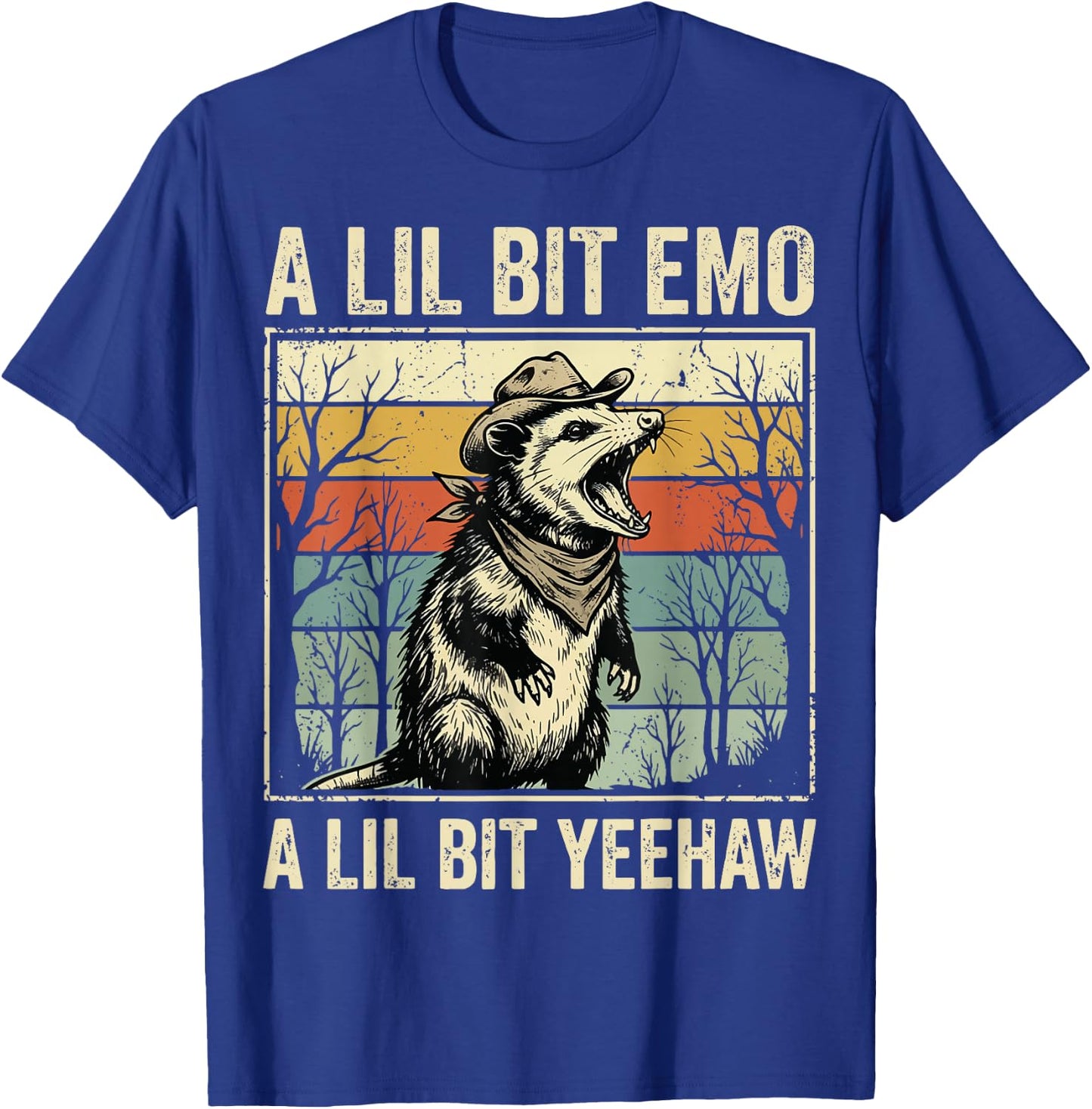 A Lil Bit Emo A Lil Bit Yeehaw T-Shirt - T-Shirt | Royal