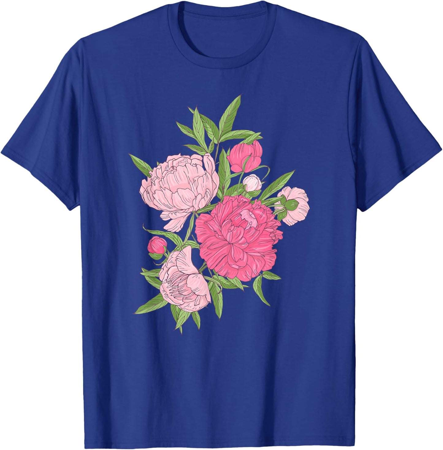 Peony Flower Peony Grower Peony Whisperer Peonies T-Shirt - T-Shirt | Royal