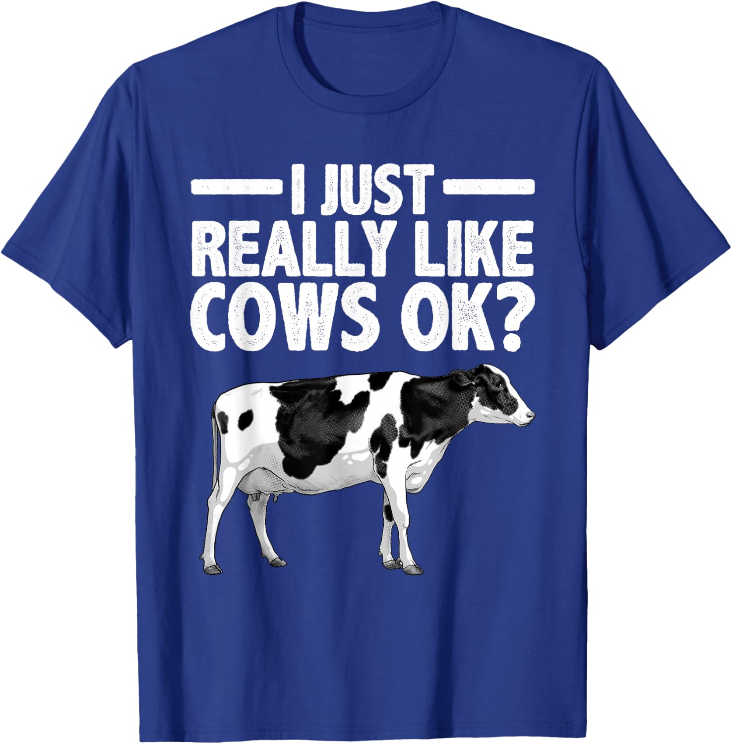 Best Cow Design Women Cattle Farming Dairy Cow Lover T-Shirt - T-Shirt | Royal