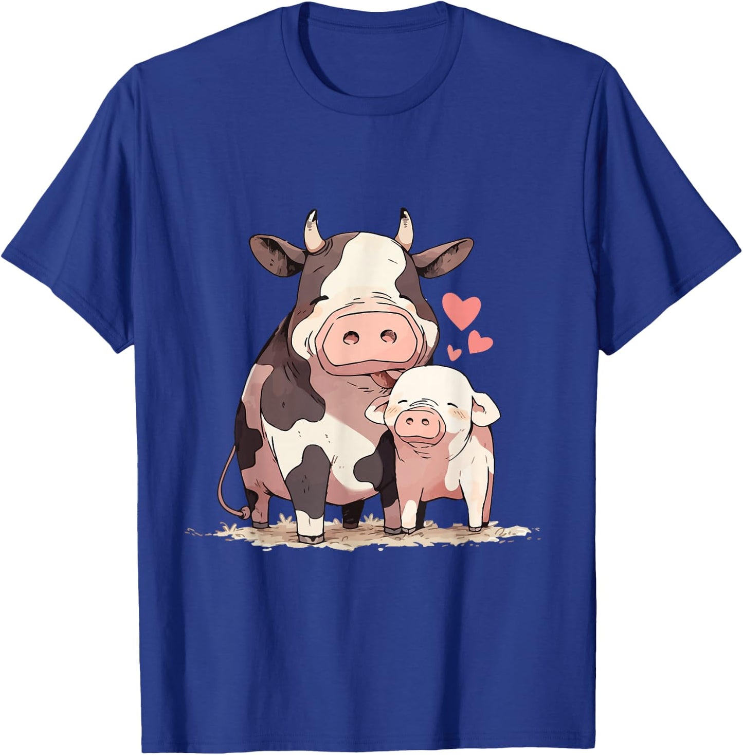 Cows, Pigs And Cow Stuff Cow And Pig Love T-Shirt - T-Shirt | Royal