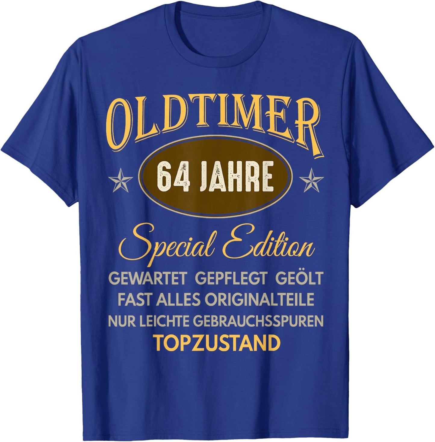 64th Birthday Ladies 64 Years 1958 Funny Gift , black, s T-Shirt - T-Shirt | Royal