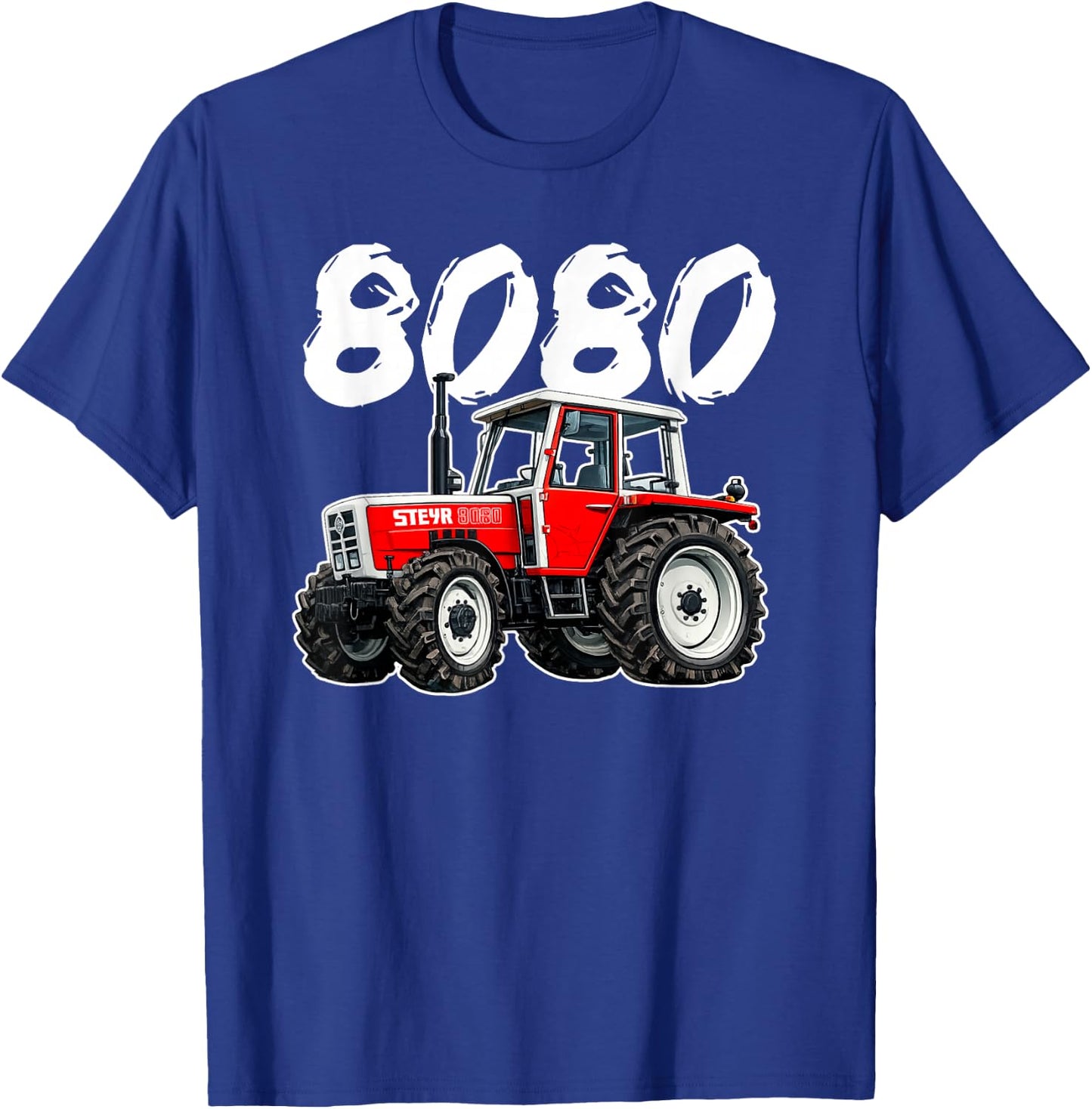 Steyr Austria Laster Landwirtschaft Trecker 8080 Traktor T-Shirt - T-Shirt | Royal