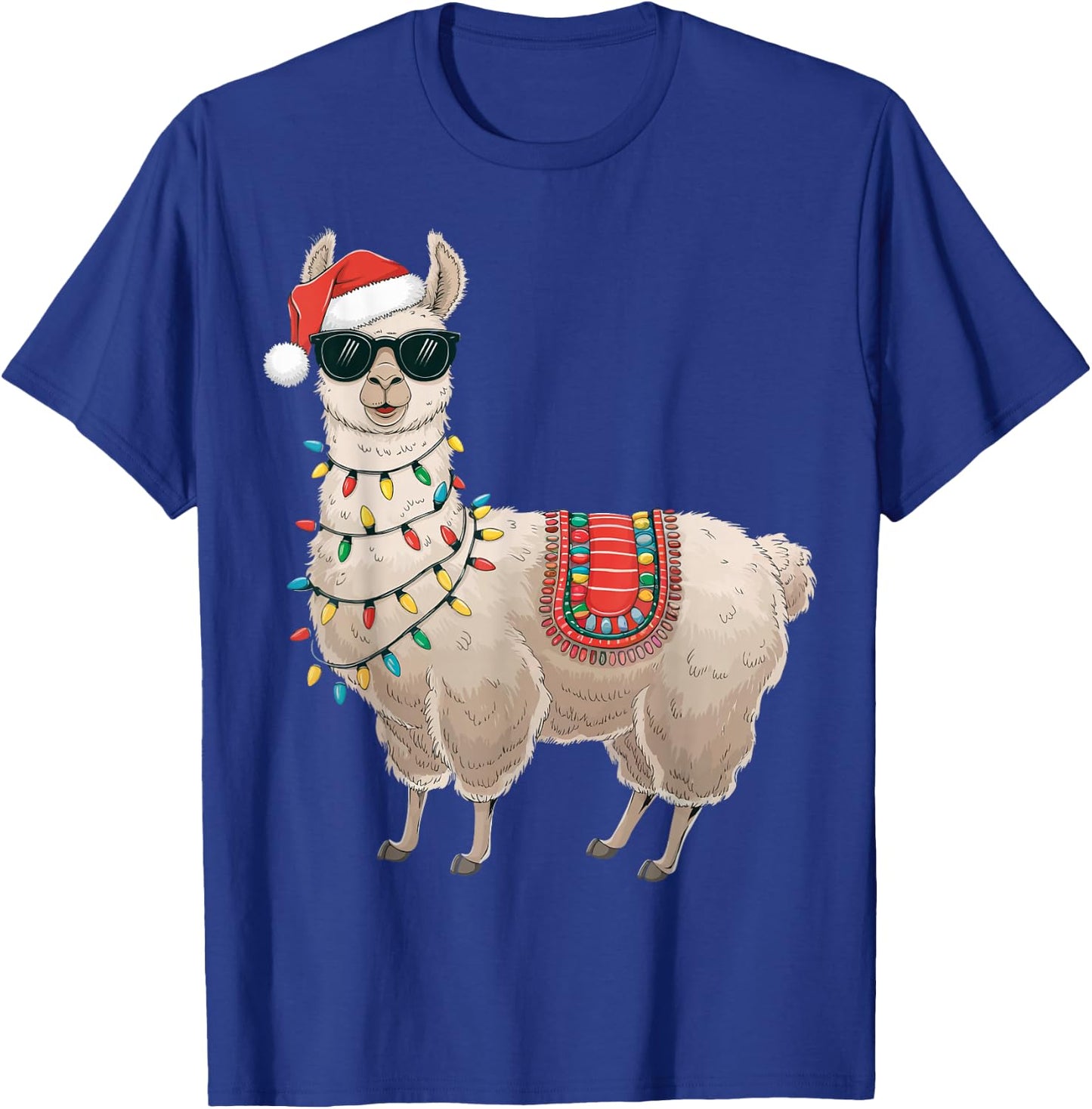 Alpaca Christmas Llama T-Shirt - T-Shirt | Royal