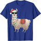 Alpaca Christmas Llama T-Shirt - T-Shirt | Royal