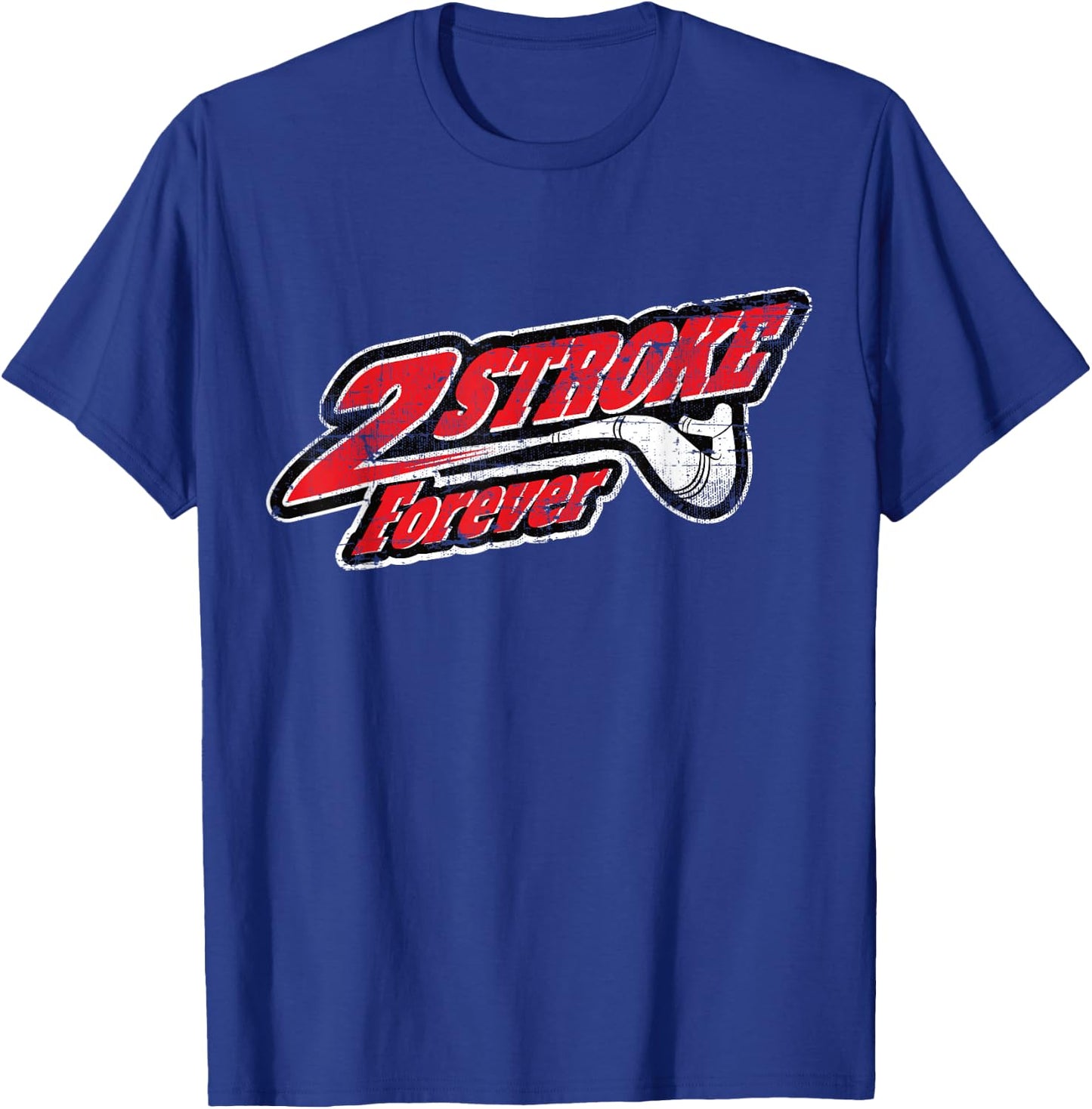 2-Takt Forever für alle Motocross- und Enduro-Fahrer T-Shirt - T-Shirt | Royal