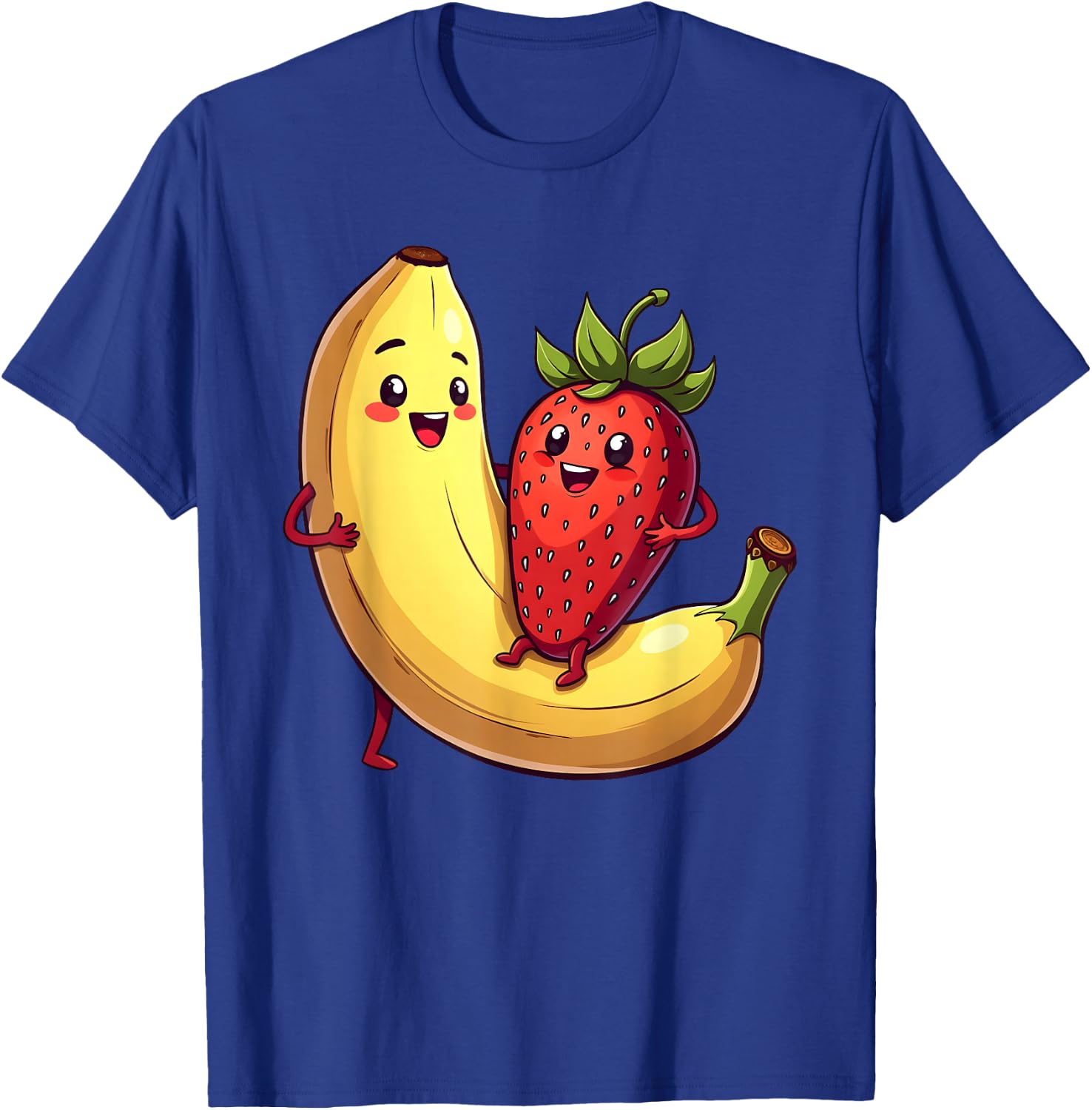 Erdbeere Banane Outfit Früchte Obst Kawaii Frucht Comic T-Shirt - T-Shirt | Royal