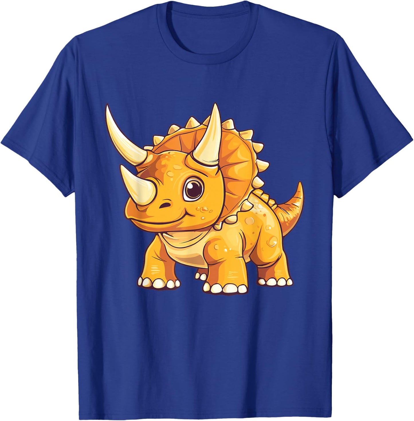 Kids Triceratops T-Shirt - T-Shirt | Royal