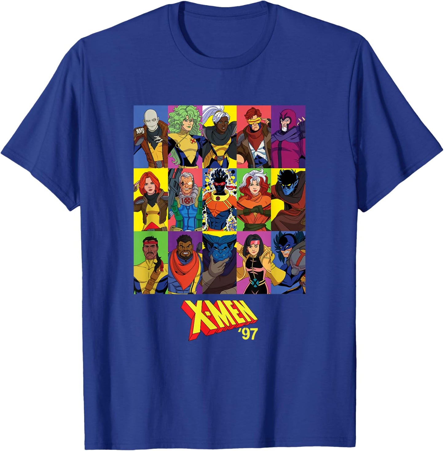 Marvel Studios X-Men '97 Season 2 All-New Character Grid T-Shirt - T-Shirt | Royal