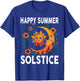 Earthy Happy Summer Solstice T-Shirt - T-Shirt | Royal