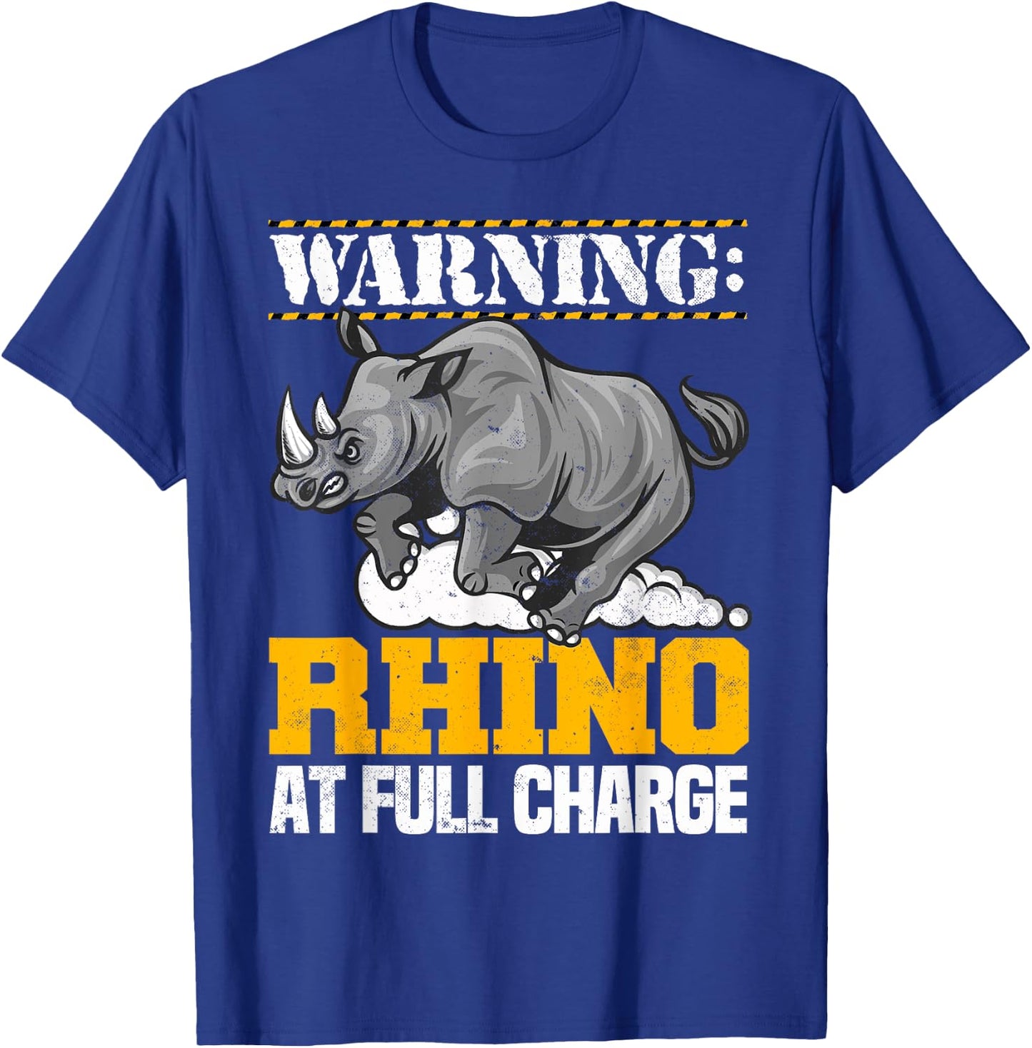 Rhino At Full Charge Cute Design For Rhino Lover T-Shirt - T-Shirt | Royal