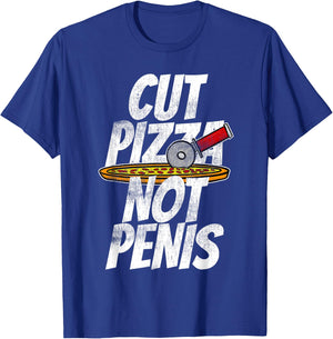 Cut Pizza Not Penis GIAW Anti-Circumcision T-Shirt - T-Shirt | Royal