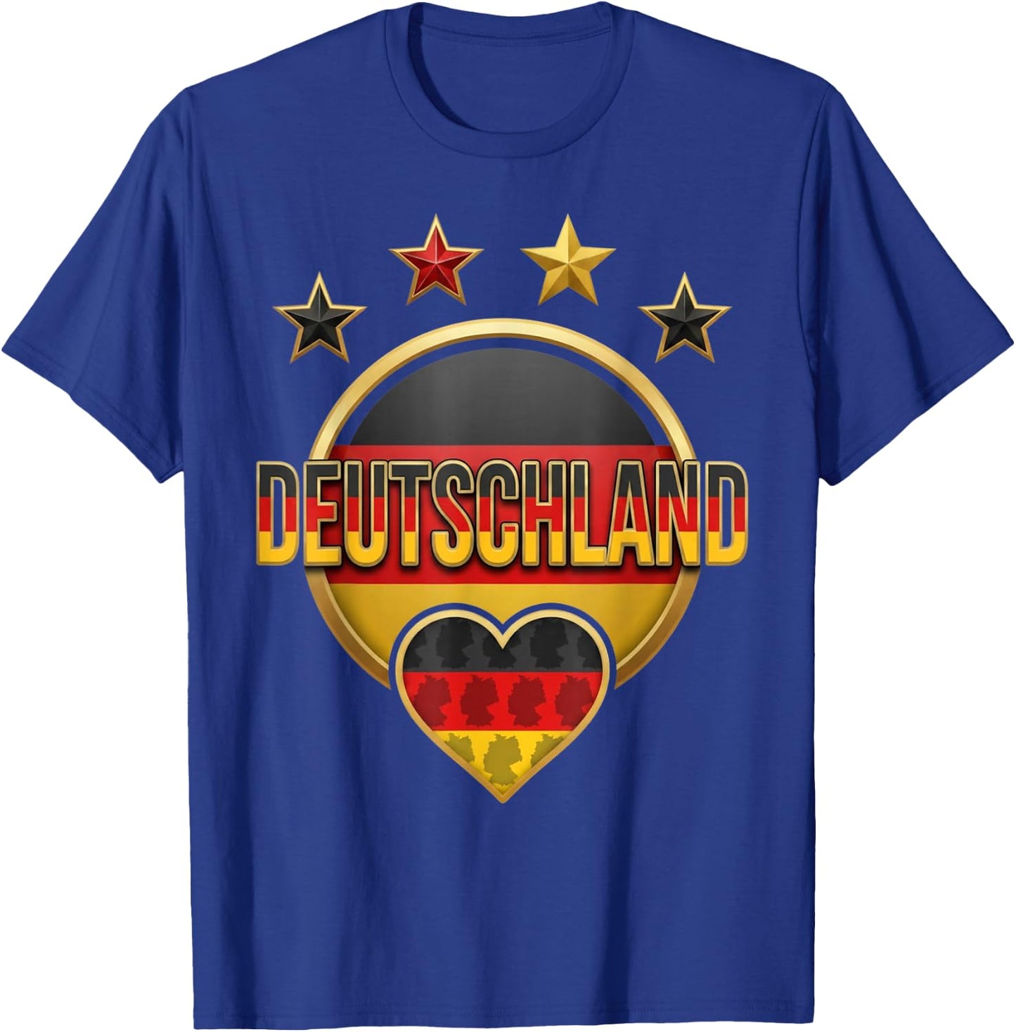 Deutschland Stern und Karte Design Germany T-Shirt - T-Shirt | Royal