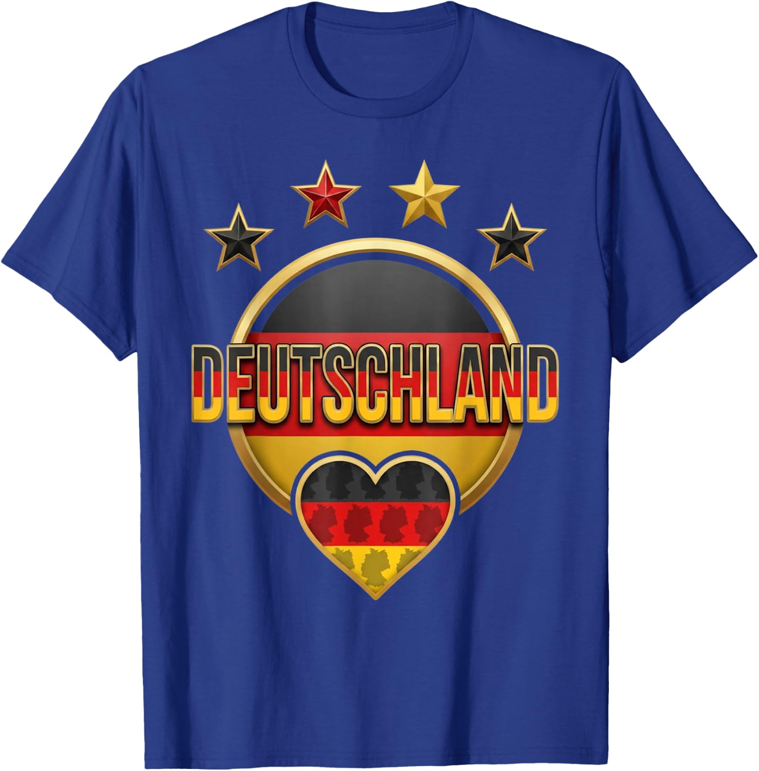 Deutschland Stern und Karte Design Germany T-Shirt - T-Shirt | Royal