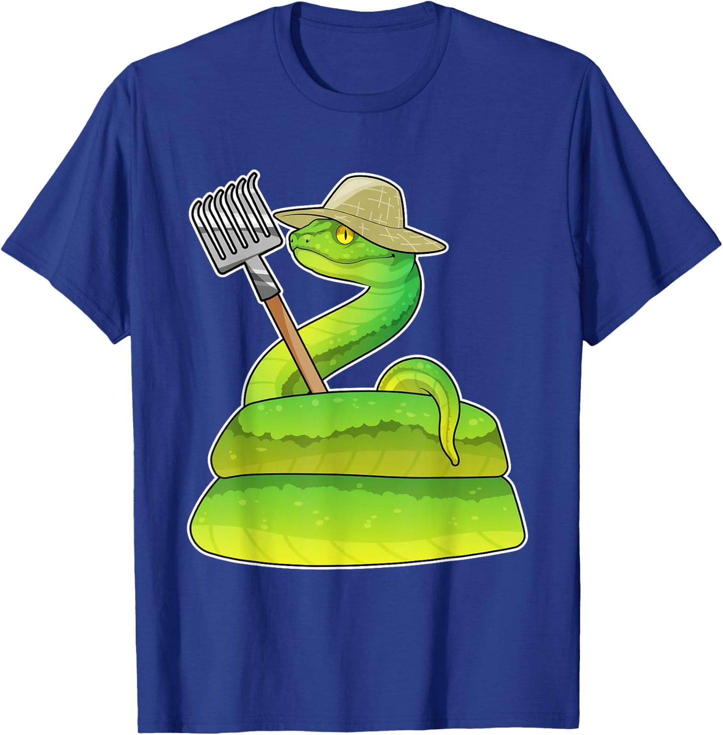 Snake Farmer Rake Farm T-Shirt - T-Shirt | Royal