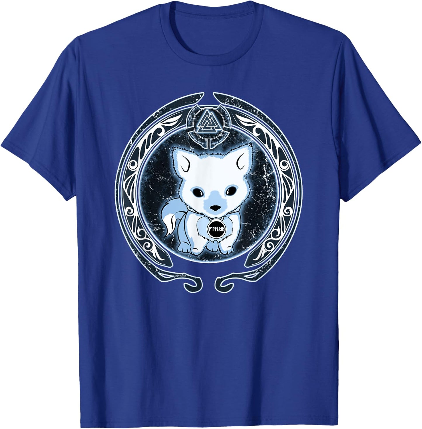 Viking Fenrir Fenris Wolf Pup Valknut Symbol T-Shirt - T-Shirt | Royal