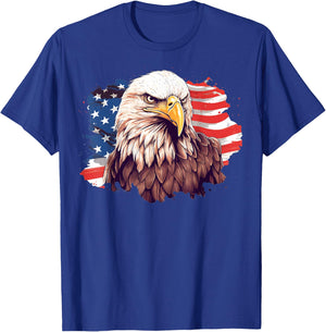 4th July American Pride American Eagle Symbol of Freedom T-Shirt - T-Shirt | Royal
