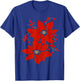 Red Poinsettia Happy Merry Christmas T-Shirt - T-Shirt | Royal