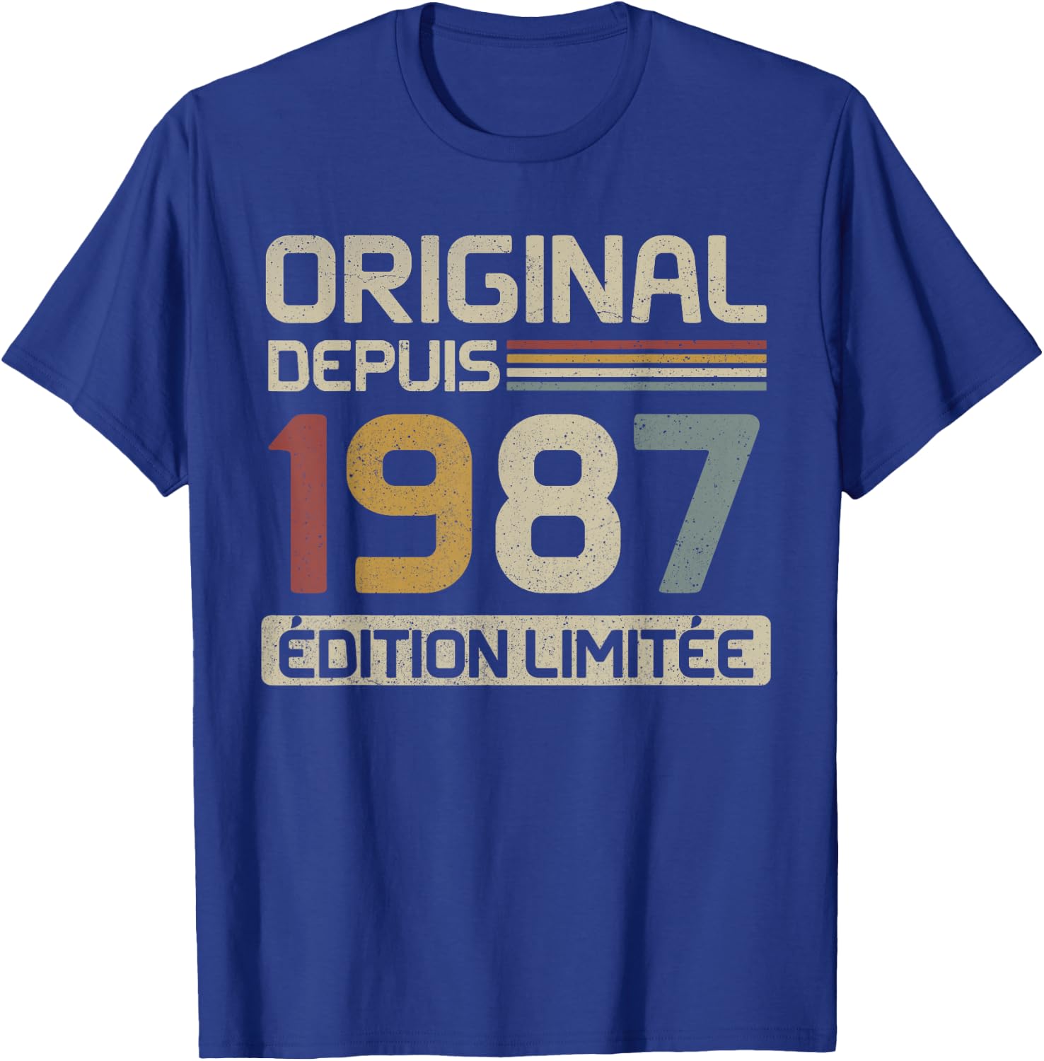 Original 1987 Birthday Gift 38 Years Old anniv 38 years , Black, S T-Shirt - T-Shirt | Royal